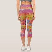 Abstrakte Kunst Capri Leggings (Rückseite)