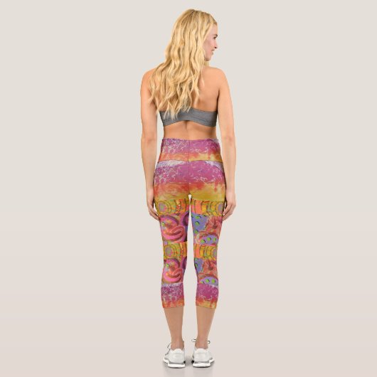 Abstrakte Kunst Capri Leggings (Rückseite)
