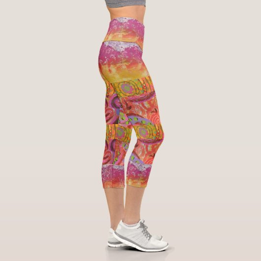 Abstrakte Kunst Capri Leggings (Rechts)