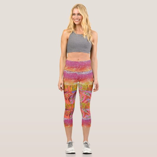 Abstrakte Kunst Capri Leggings (Vorderseite)