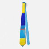 abstrakte Kunst "Cobalt Carnival" Krawatte (Vorderseite)