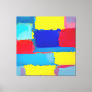 abstrakte Kunst "Cobalt Carnival" Leinwanddruck