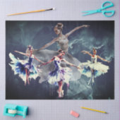 Abstrakte Kunst Collage Balletttänzer Decoupage Seidenpapier (Basteln)