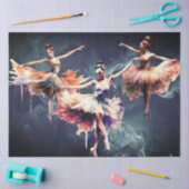 Abstrakte Kunst Collage Balletttänzer Decoupage Seidenpapier (Basteln)