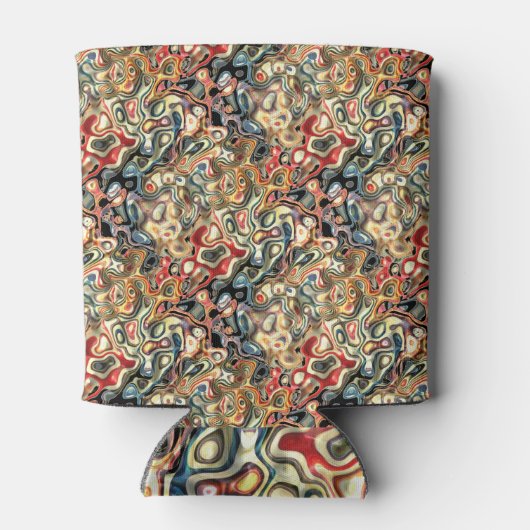 Abstrakte Kunst Cooler Dosenkühler (Rückseite)