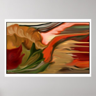 Abstrakte Kunst Cornucopia Poster