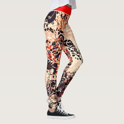 Abstrakte Kunst "Das Herz eines Planeten ist ein D Leggings (Rechts)