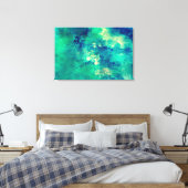 Abstrakte Kunst "Deep Ocean" Leinwanddruck (Insitu (Schlafzimmer))