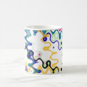 Abstrakte Kunst-Deko-Tasse Kaffeetasse (Mittel)