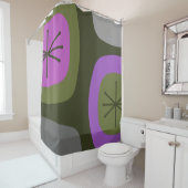 abstrakte Kunst der 1950er Jahre Grün rosa Duschvorhang (Beispiel)