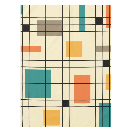 abstrakte Kunst der 50er Jahre Tischdecke (Vorderseite)