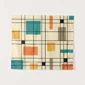 abstrakte Kunst der 50er Jahre Wandteppich (Vorderseite (Horizontal))