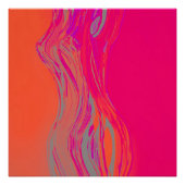 Abstrakte Kunst der Frau Poster (Vorderseite)