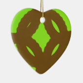 abstrakte Kunst der grünen Ewigkeit Keramikornament (Rechts)