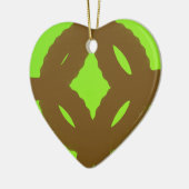 abstrakte Kunst der grünen Ewigkeit Keramikornament (Links)