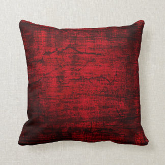 Abstrakte Kunst der Grunge-roten Farbe Kissen