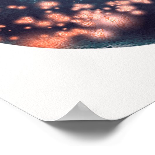 Abstrakte Kunst der Kosmischen Himmelfahrt Poster (Ecke)