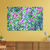 Abstrakte Kunst der Lila Lilacs und Springbrunnen Leinwanddruck (Insitu (Wohnzimmer))