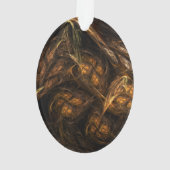 Abstrakte Kunst der Mutter Erde Akryloval Ornament (Rückseite)