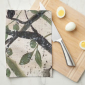 Abstrakte Kunst der Olivenzweige Küchentuch (Viertel Falte)