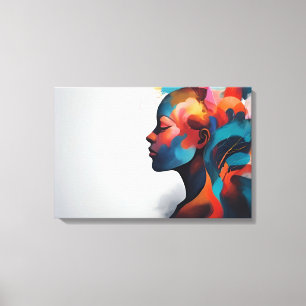Abstrakte Kunst der psychischen Gesundheit Leinwanddruck