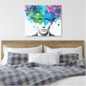 Abstrakte Kunst der psychischen Gesundheit Leinwanddruck (Insitu (Schlafzimmer))