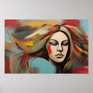Abstrakte Kunst der psychischen Gesundheit Poster