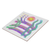 Abstrakte Kunst der Sonne Fliese (Seite)