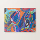 abstrakte Kunst des "Colour Rush" Puzzle (Horizontal)
