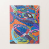 abstrakte Kunst des "Colour Rush" Puzzle (Vertikal)