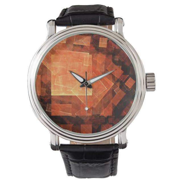 Abstrakte Kunst des Fensterlichts Armbanduhr (Vorderseite)