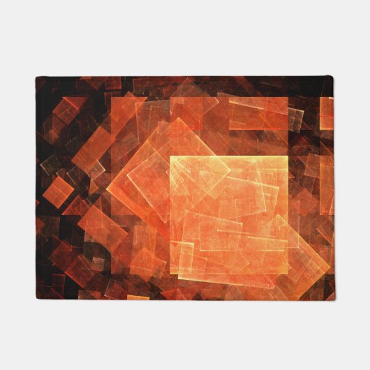 Abstrakte Kunst des Fensterlichts Fußmatte (Vorderseite)