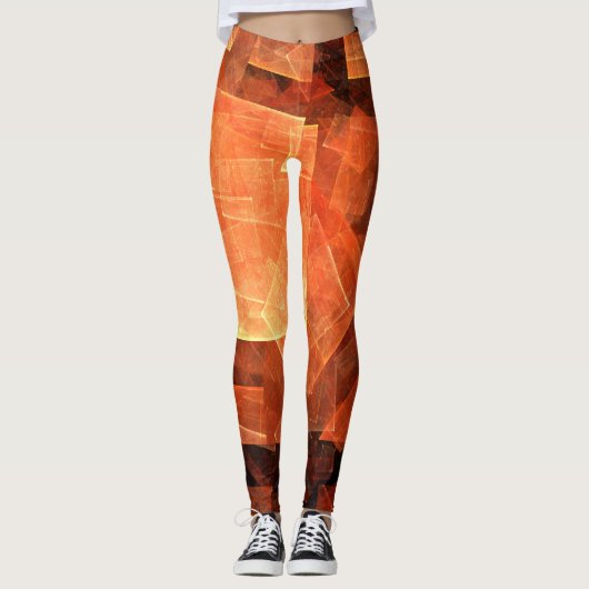 Abstrakte Kunst des Fensterlichts Leggings (Vorderseite)