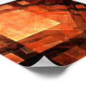 Abstrakte Kunst des Fensterlichts Poster (Ecke)