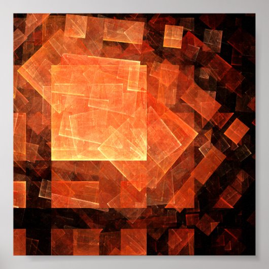 Abstrakte Kunst des Fensterlichts Poster (Vorne)