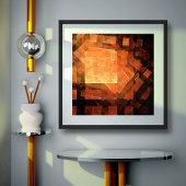 Abstrakte Kunst des Fensterlichts Poster