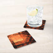 Abstrakte Kunst des Fensterlichts Rechteckiger Pappuntersetzer (Vor Ort)