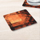 Abstrakte Kunst des Fensterlichts Rechteckiger Pappuntersetzer (angewinkelt)