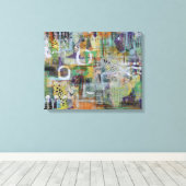 Abstrakte Kunst des Gesprächs Leinwanddruck (Insitu (Holzboden))