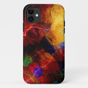Abstrakte Kunst des Kubismus Modernes geometrisc iPhone 11 Hülle