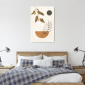 Abstrakte Kunst des Mittelalters, neutrale Leinwan Leinwanddruck (Insitu (Schlafzimmer))