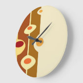 Abstrakte Kunst des Retro 70ers Große Wanduhr (Winkel)