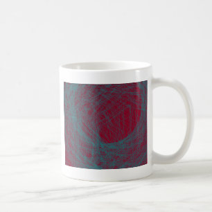 abstrakte Kunst des Rotes 109 Kaffeetasse