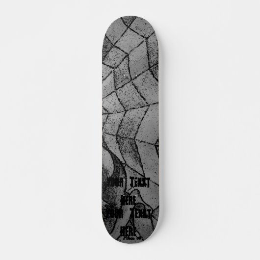abstrakte Kunst des Zickzack Skateboard (Vorne)