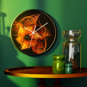 Abstrakte Kunst, Dichtung und Musik Große Wanduhr