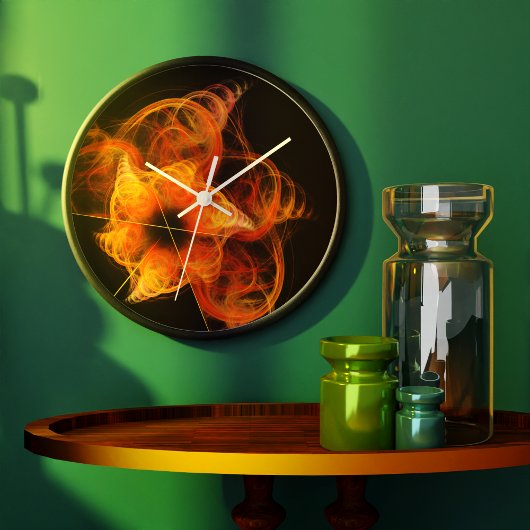 Abstrakte Kunst, Dichtung und Musik Große Wanduhr