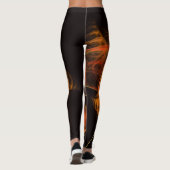 Abstrakte Kunst, Dichtung und Musik Leggings (Rückseite)