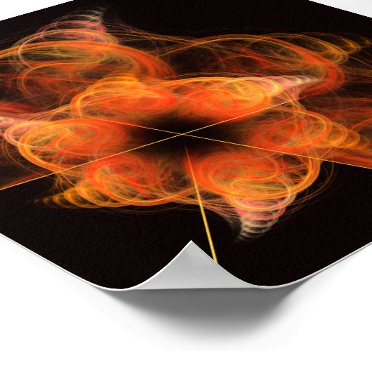 Abstrakte Kunst, Dichtung und Musik Poster (Ecke)