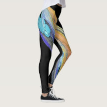 abstrakte Kunst, die auf Ihre Leggings übertragen