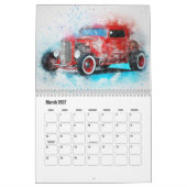 Abstrakte Kunst Drag-Auto Kalender (Mär 2027)